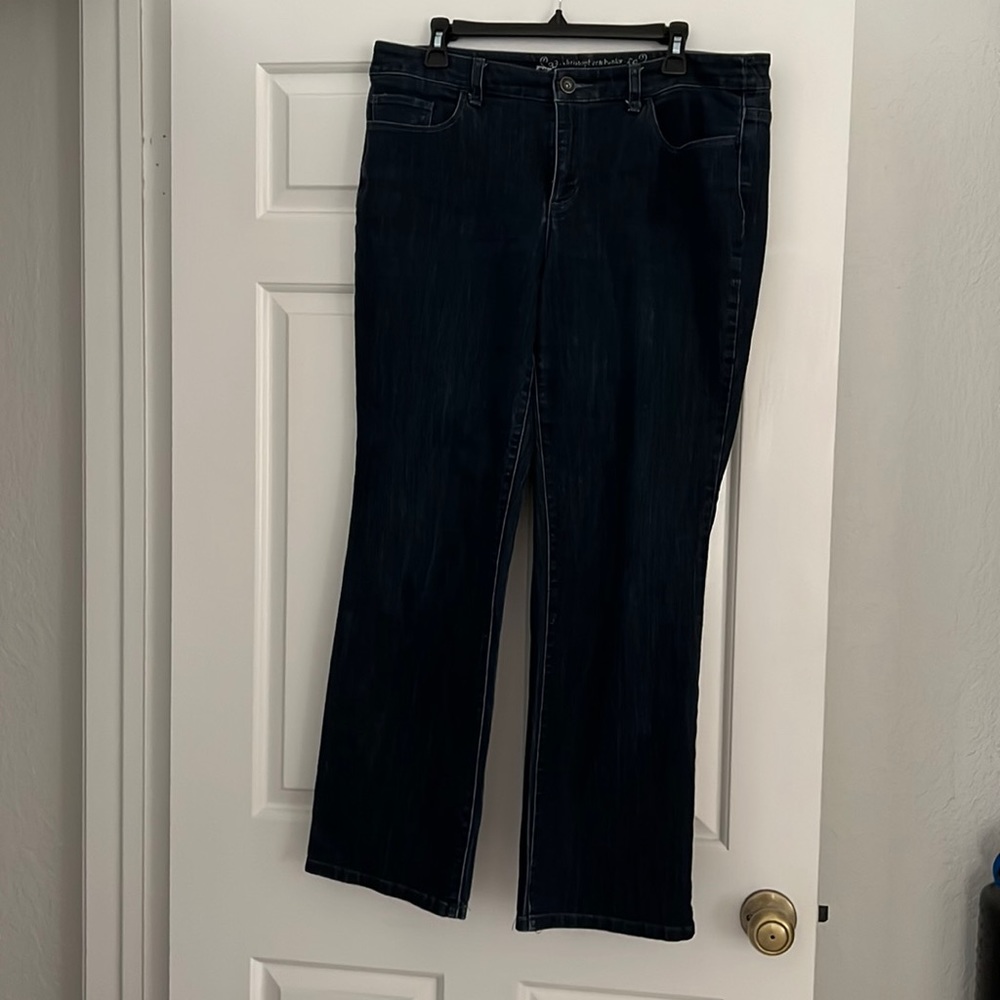 Christopher & Banks jeans. Size 12. Approx 29” inseam.